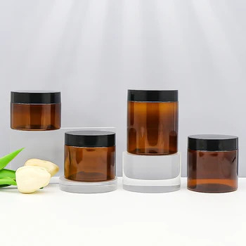 Chất chứa lọ nhựa tùy chỉnh với nắp nhôm niêm phong để tươi khác nhau kích thước