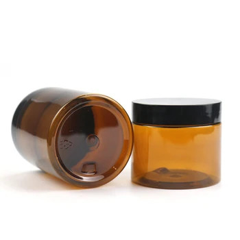 Đen 5ml 10ml 15ml 30ml 50ml Nhập lặp đi lặp lại bình chăm sóc da Plastic Cosmetic Jar