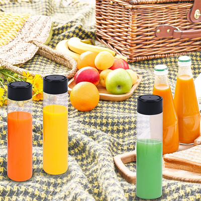 chai trà sữa không chứa BPA với vít trên nắp hình vuông vuông và tay cầm thuận tiện