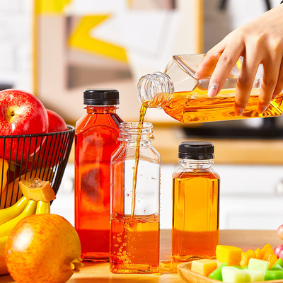 Hộp trà sữa nhựa chống rò rỉ hình vuông hình vuông 120ml-500ml Capacity