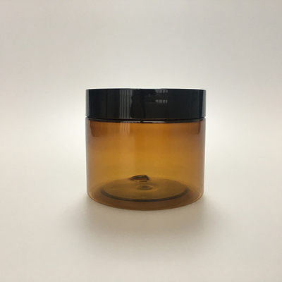 bình nhựa trong suốt với nắp 4 oz nắp đen trong suốt 50g 100g 150g 200g thú cưng 8 oz bình nhựa mỹ phẩm cho kem