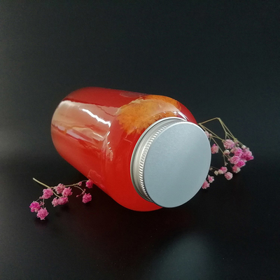 Chống rò rỉ chai trà sữa hình vuông với vít trên nắp và tay cầm ergonomic