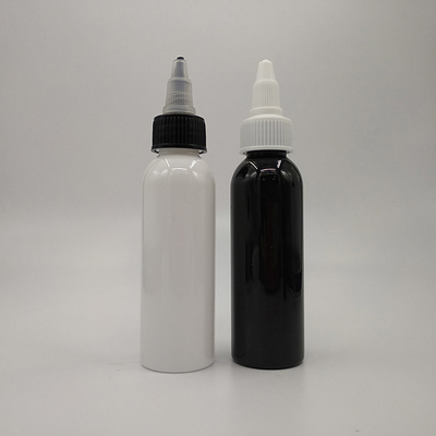 5000pcs Logo tùy chỉnh bề mặt mịn mịn Hạch Black Dropper Dispenser chai với nắp vít