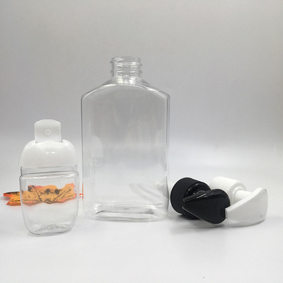 24mm Caliber Clear squeeze pump chai PET cho sản phẩm mỹ phẩm