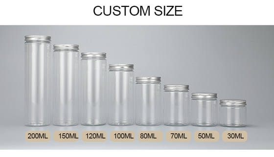 7oz 8oz Clear Plastic Jar Container Với Tùy chọn tùy chỉnh