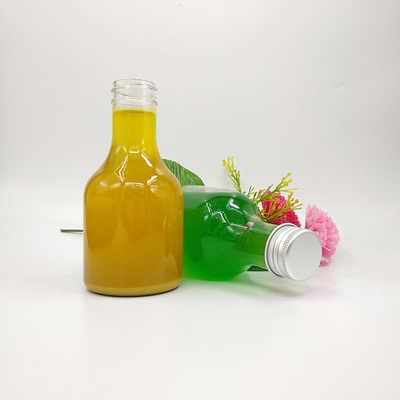Round Clear Square Milk Tea Bottles for Juice Tea Water