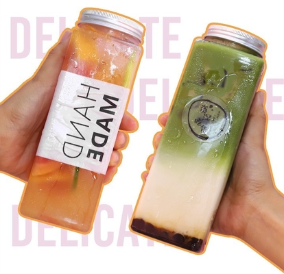 chai đồ uống nhựa tùy chỉnh với vít trên vòi và nắp