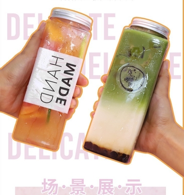 chai đồ uống nhựa tùy chỉnh với vít trên vòi và nắp