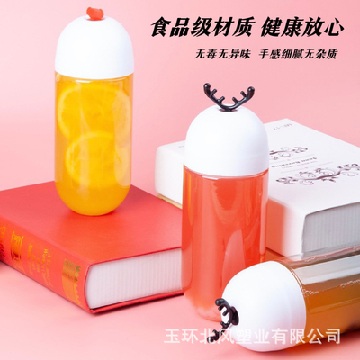 Nhìn rõ tay cầm nhựa tái sử dụng chai trà sữa với nắp