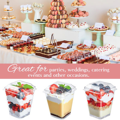 Cốc dung lượng trung bình cho món tráng miệng Cốc nhỏ và khay tráng miệng 120ml 250ml 350ml 500ml