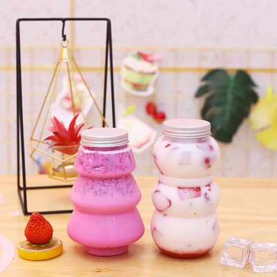Các bình trà sữa bằng nhựa chống rò rỉ với vít trên nắp