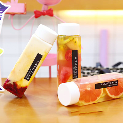 Acrylic Square Clear Bubble Tea Jugs Thiết kế chống rò rỉ hiện đại