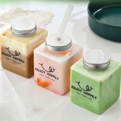chai trà sữa hiện đại với vít trên nắp vật liệu nhựa