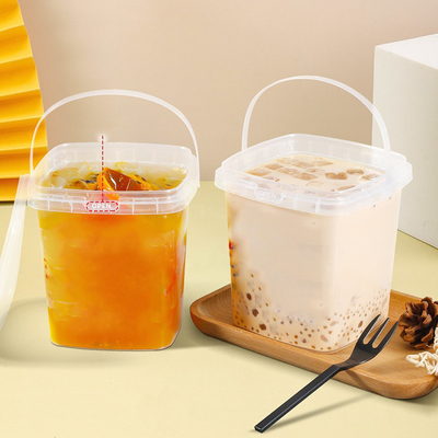 chai trà sữa cách nhiệt phong cách với vít trên nắp hình vuông / thiết kế tròn