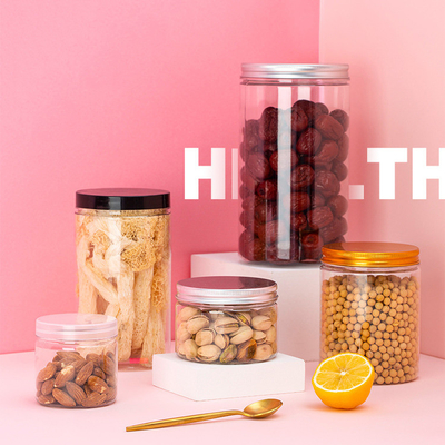 Bao bì thực phẩm Các thùng chứa thực phẩm 60ml 120ml 180ml 250ml 500ml 1000ml Thùng nhựa rõ ràng với nắp