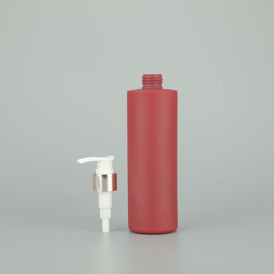 Màu hồng / Tùy chỉnh 47mm Round Screw Cap Silk sàng lọc in PET máy bơm chai cho mỹ phẩm