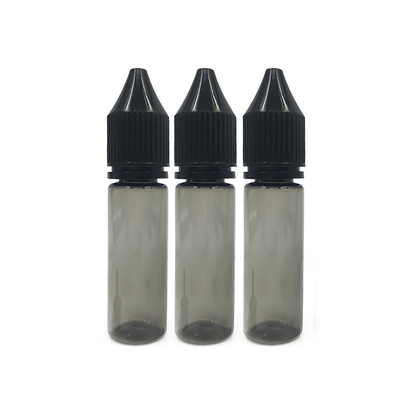 15ml chai nhựa PET minh bạch chống trẻ em cho E Liquid