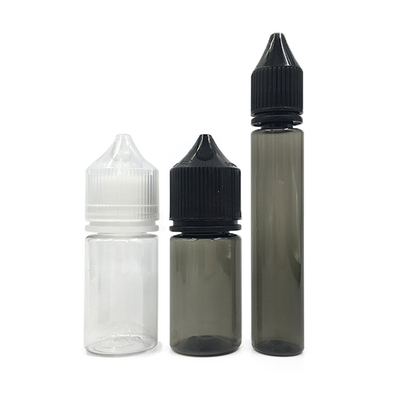 15ml chai nhựa PET minh bạch chống trẻ em cho E Liquid