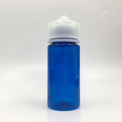100ml chai nhựa PET rõ ràng với nắp vít kim loại cho E Liquid