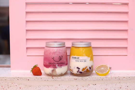 Chống rò rỉ Máy cầm nhựa màu sắc chai nước ép sữa trà