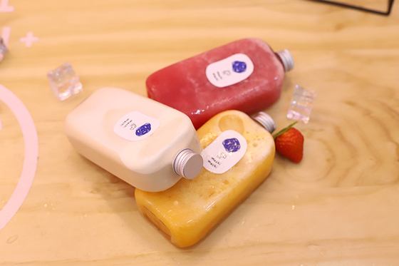 Các chai lưu trữ trà sữa tinh khiết hiện đại với vít trên nắp 0,5kg