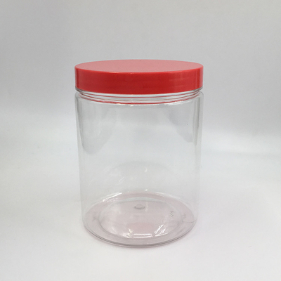 Các bình nhựa tròn rõ ràng với nắp 2oz 3oz 4oz 5oz