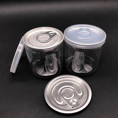 Các thùng chứa lọ nhựa trong suốt với nắp tùy chỉnh