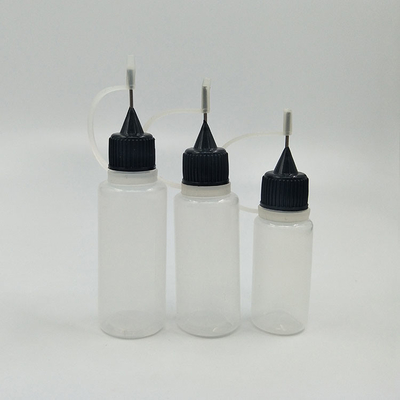 Logo tùy chỉnh 15 ml chai nhỏ giọt nhựa cho phân phối chất lỏng chính xác trong rõ ràng và đen