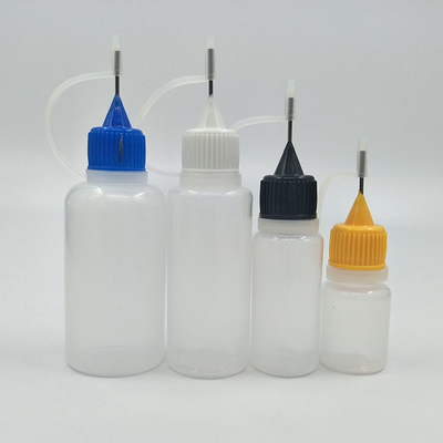 Logo tùy chỉnh 15 ml chai nhỏ giọt nhựa cho phân phối chất lỏng chính xác trong rõ ràng và đen