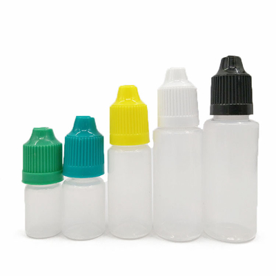 Chiếc chai chất lỏng loại E chống trẻ em với logo tùy chỉnh và thiết kế chống rò rỉ trong 10ml 15ml 30ml 60ml 80ml 100ml Capacity