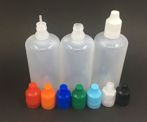 100ml vòng PET E chai chất lỏng với nắp vít Logo tùy chỉnh in