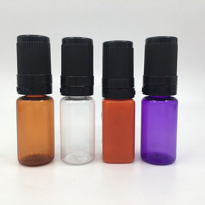 10-100ml PET E chứa chất lỏng với nắp chống trẻ em để lưu trữ và in