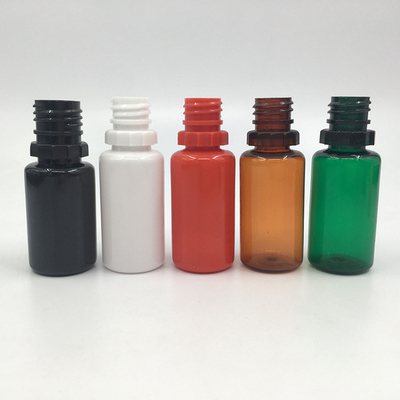 10-100ml PET E chứa chất lỏng với nắp chống trẻ em để lưu trữ và in