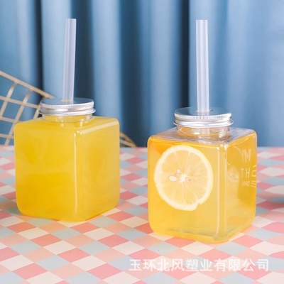Nước trái cây tương thích sữa trà uống chai Thiết kế chống rò rỉ Màu tùy chỉnh