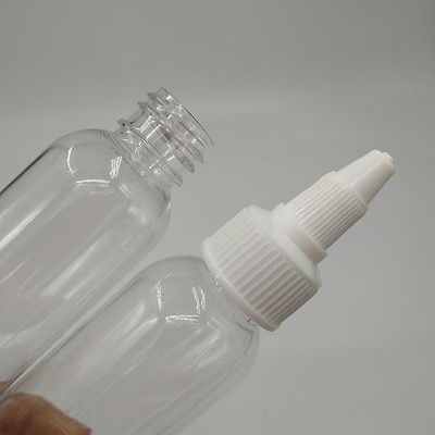 chai nhựa với loại đóng vít và kết thúc cổ vít