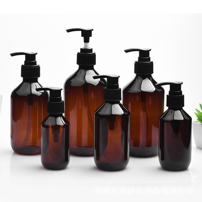 Màu hồng Shampoo chai bơm PET cho du lịch thân thiện mỹ phẩm