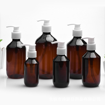 Màu hồng Shampoo chai bơm PET cho du lịch thân thiện mỹ phẩm