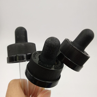 10ml loại nắp chai nhỏ giọt chai bán kính màu đen tùy chỉnh