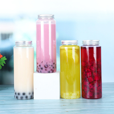 chai nước nhựa trong suốt hiện đại hình vuông với tay cầm