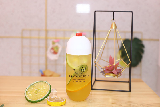 Custom Leak Proof 250ml chai nước ép nhựa với vít trên nắp