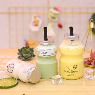 chai trà sữa vừa tiện dụng với vít trên nắp dung lượng 0,5kg