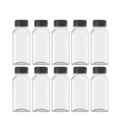 Thiết kế mới chai nhựa 250ml 350ml 500ml nước trái cây chai PET với nắp chai nhựa dùng một lần cho nước trái cây trong kho
