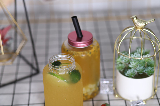 chai trà sữa trung bình Thiết kế tròn vuông chống rò rỉ để xử lý thuận tiện