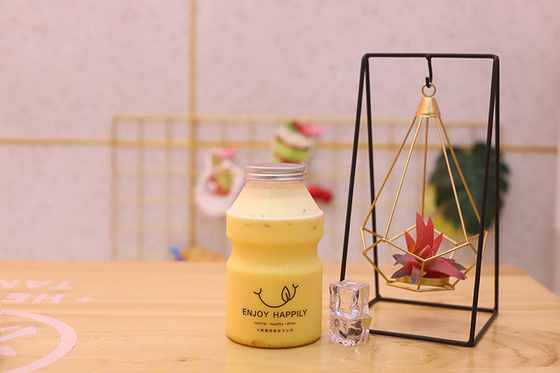chai trà sữa bằng nhựa chống rò rỉ với vít trên nắp vật liệu miễn phí BPA bền