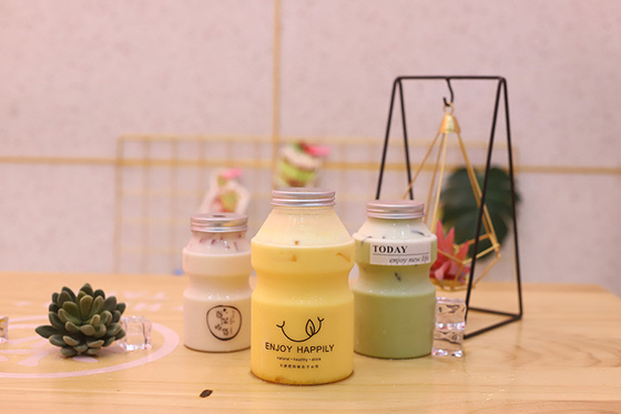 chai trà sữa bằng nhựa chống rò rỉ với vít trên nắp vật liệu miễn phí BPA bền