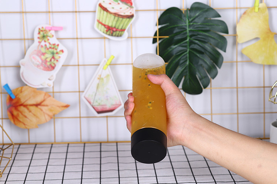 Vít trên nắp bong bóng trà chậu chống rò rỉ Lưu trữ dễ vận chuyển