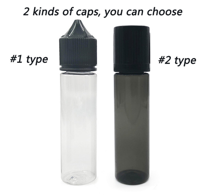 60ml chai E Liquid trong suốt hình tròn cho bao bì nước ép vape