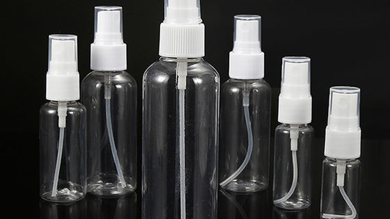 Nhập lại chai phun PET cho hàng ngày 10ml 15ml 30ml 50ml 60ml 70ml 100ml 200ml 500ml