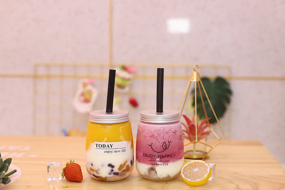 Bình trà sữa dung tích lớn có thể tùy chỉnh với tay cầm 120ml 250ml 350ml 500ml 1000ml