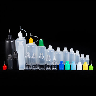 Chai nhỏ màu đen trong suốt đựng chất lỏng, dung tích 10ml 15ml 30ml 60ml 80ml 100ml
